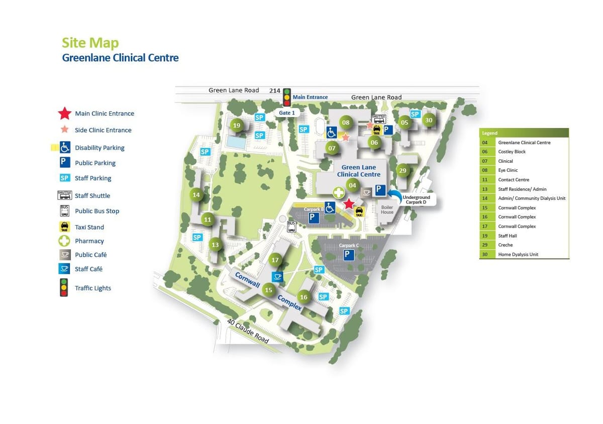 mapa de Middlemore hospital