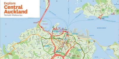 Mapa de Auckland, nz